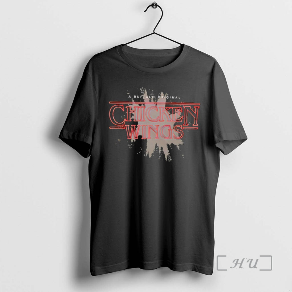 Officials Stranger Wings Chicken Wings A Buffalo Graphic T-Shirts, Hoodie, Sweatshirt | PrintMintTees.com