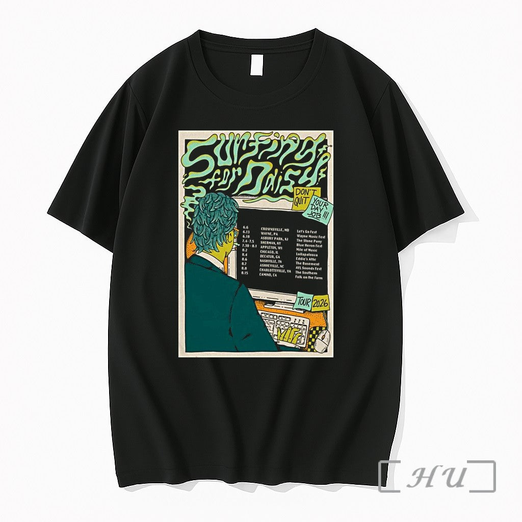 Officials Surfing For Daisy 2026 Dont Quit Your Day Job Tour 1 Premium T Shirts