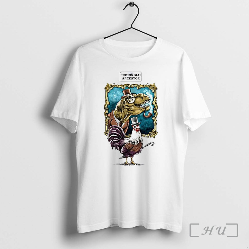 Officials T Rex Rooster Primordial Ancestor Dinosaur Bird Evolution Biology Paleontology Premium T Shirts Sweater