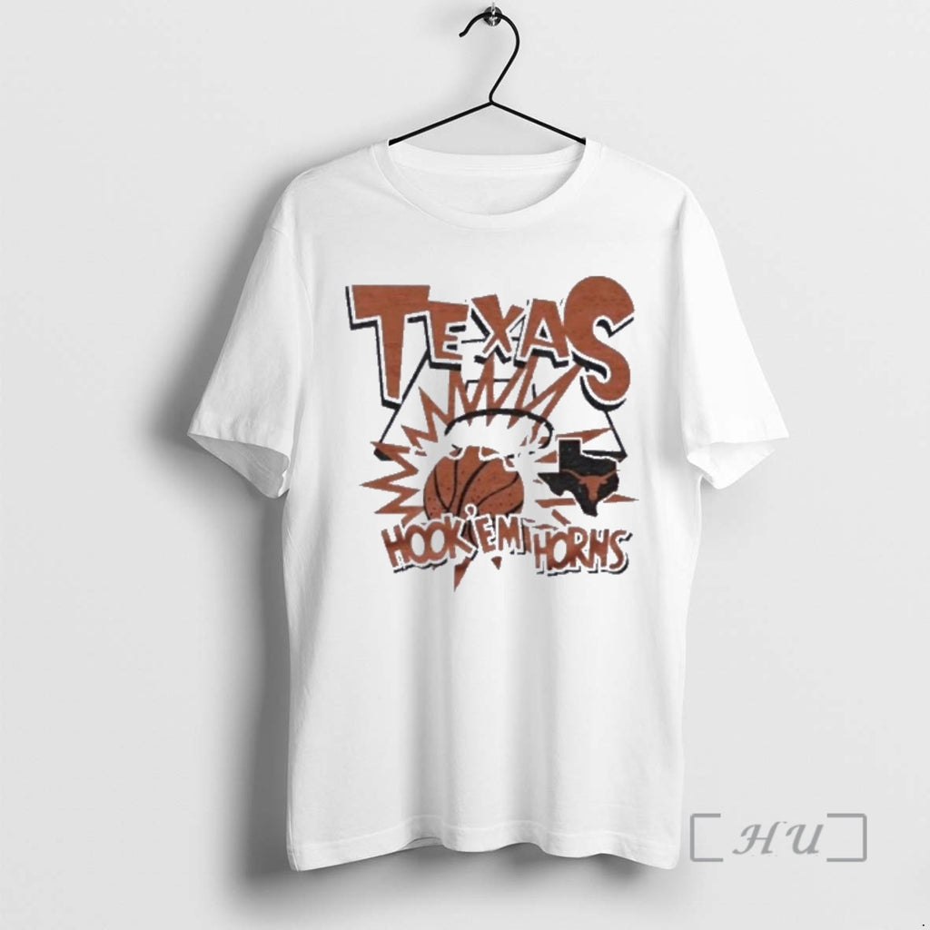 Officials Texas Basketball Slam Hook Em Horns T-Shirts, Hoodie, Sweatshirt | PrintMintTees.com