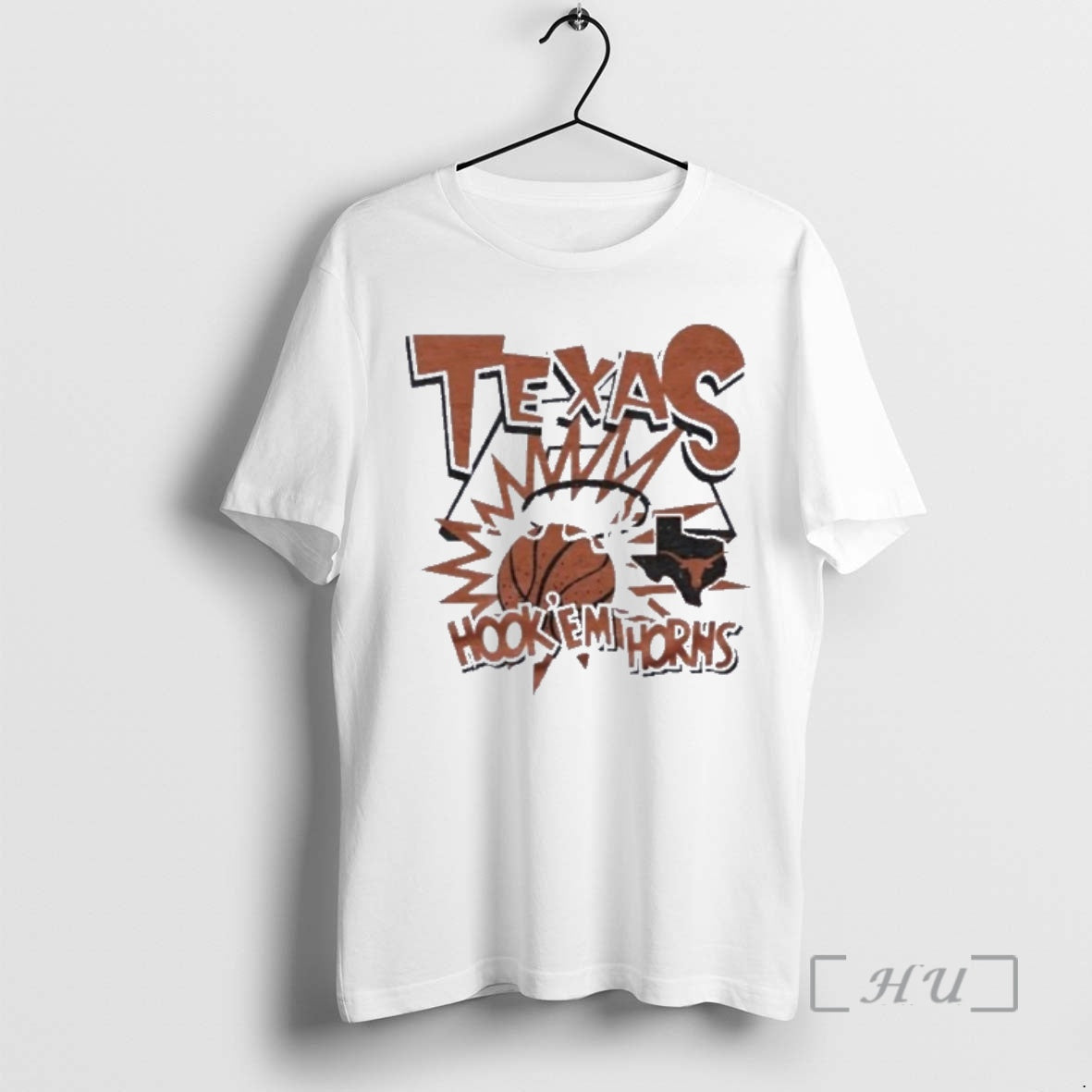 Officials Texas Basketball Slam Hook Em Horns T-Shirts, Hoodie, Sweatshirt | PrintMintTees.com