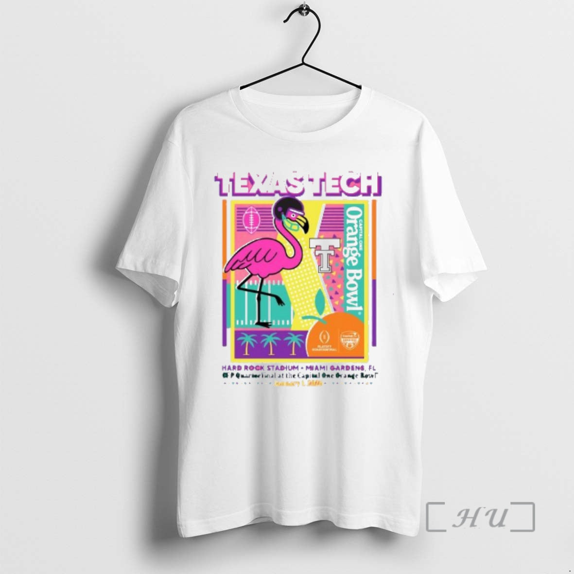 Officials Texas Tech 2025 Cfp Orange Bowl Flamingo Party T-Shirts, Hoodie, Sweatshirt | PrintMintTees.com
