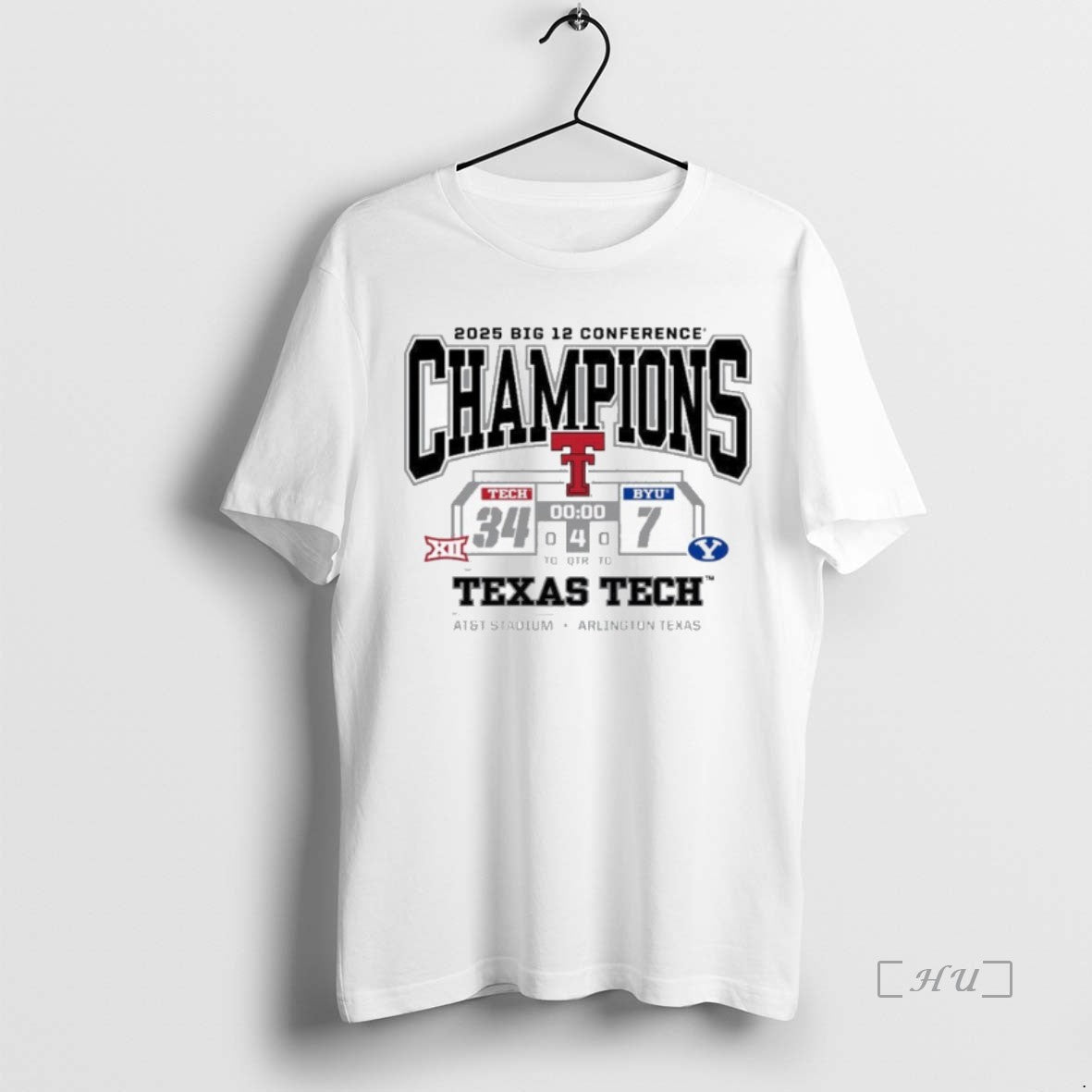 Officials Texas Tech Big 12 Champs 37 7 Byu Score T-Shirts, Hoodie, Sweatshirt | PrintMintTees.com