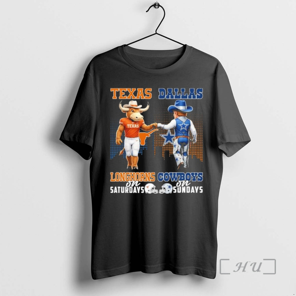 Officials Texas Vs Cowboys Mascot On Saturdays And On Sundays T-Shirts, Hoodie, Sweatshirt | PrintMintTees.com