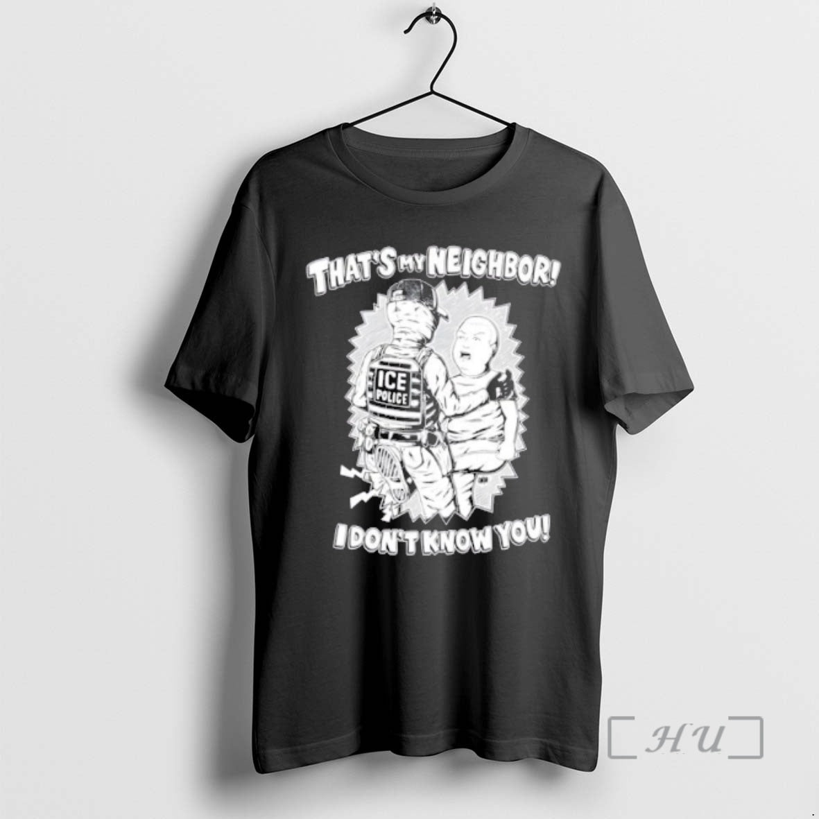 Officials Thats My Neighbor I Dont Know You Ice Police T-Shirts, Hoodie, Sweatshirt | PrintMintTees.com