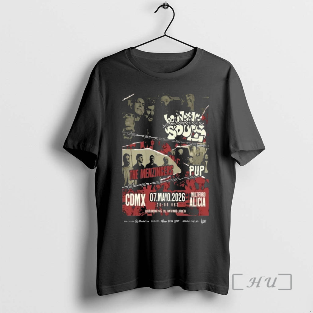 Officials The Bouncing Souls 7 Mayo 2026 Multiforo Alicia Mx T-Shirts, Hoodie, Sweatshirt | PrintMintTees.com