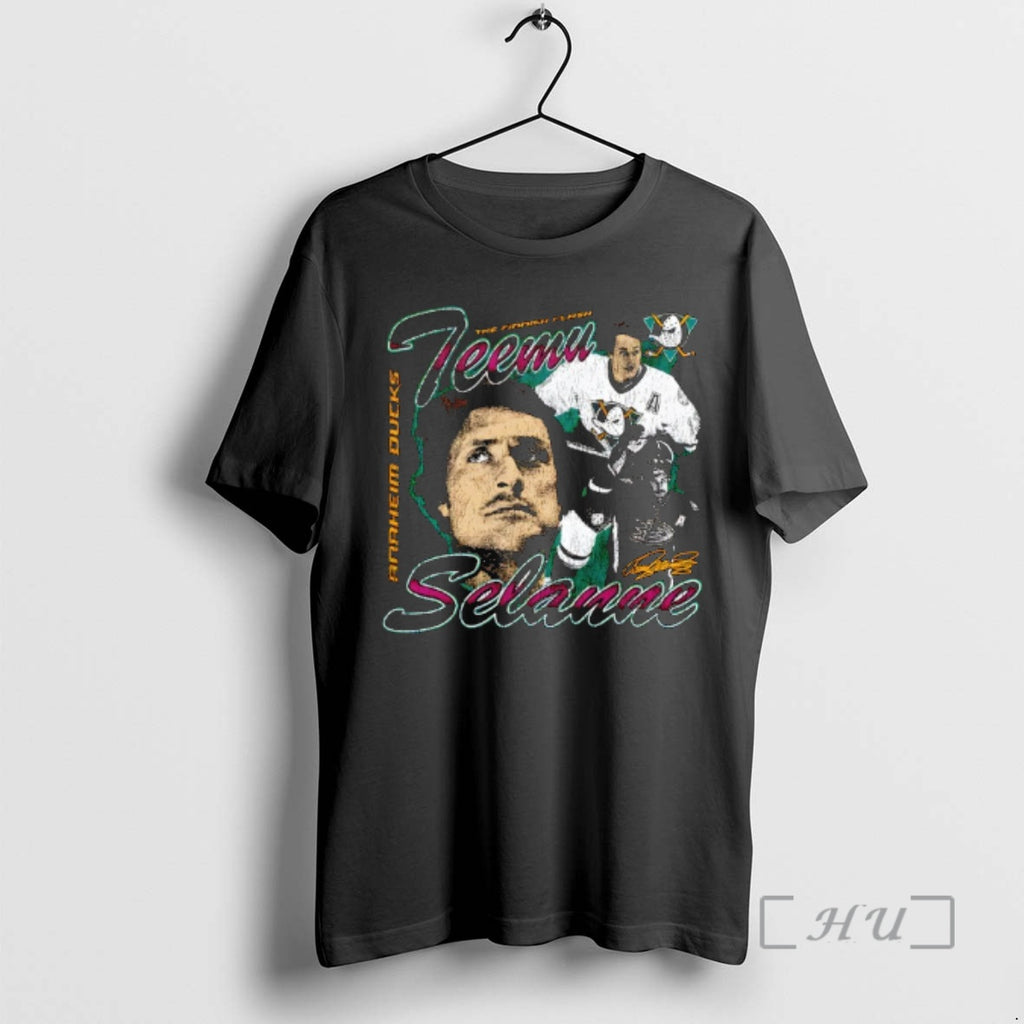 Officials The Finnish Flash Teemu Selanne Anaheim Ducks Signature T-Shirts, Hoodie, Sweatshirt | PrintMintTees.com