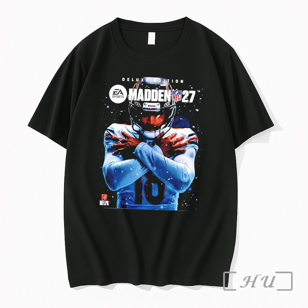 Officials The Iceman Caleb Williams Chicago Bears Nfl Madden 27 Skyline Tee Premium T Shirts