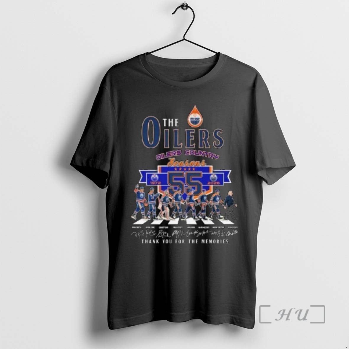 Officials The Oilers Hockey Oilers Country Seasons 55th 1972 2026 Players Signatures Thank You For T-Shirts, Hoodie,...