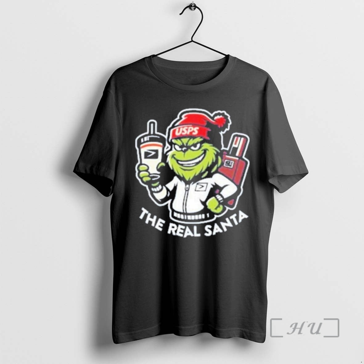 Officials The Real Santa Usps Grinch T-Shirts, Hoodie, Sweatshirt | PrintMintTees.com