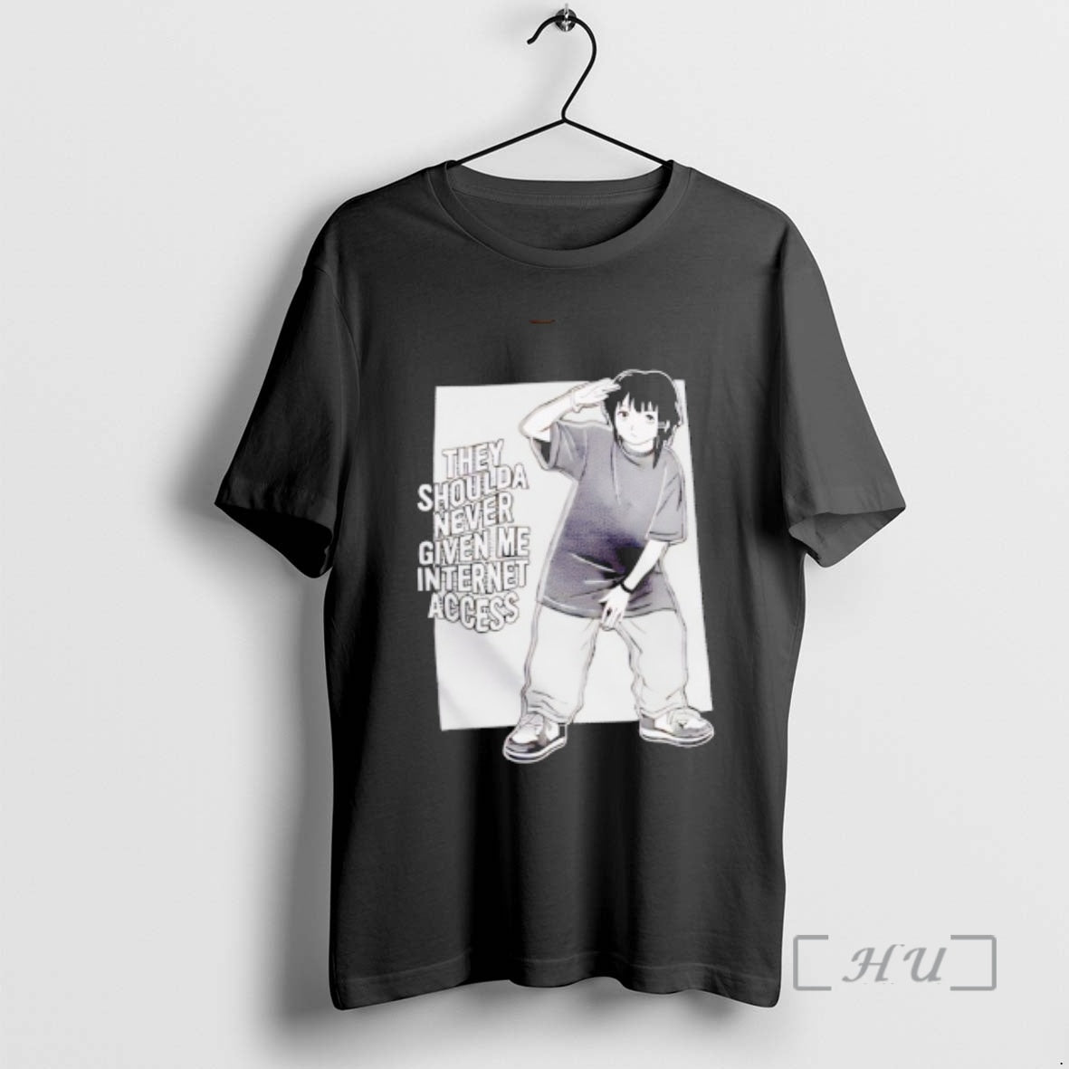 Officials The Shoulda Never Given Me Internet Access Manaka Mikura T-Shirts, Hoodie, Sweatshirt | PrintMintTees.com