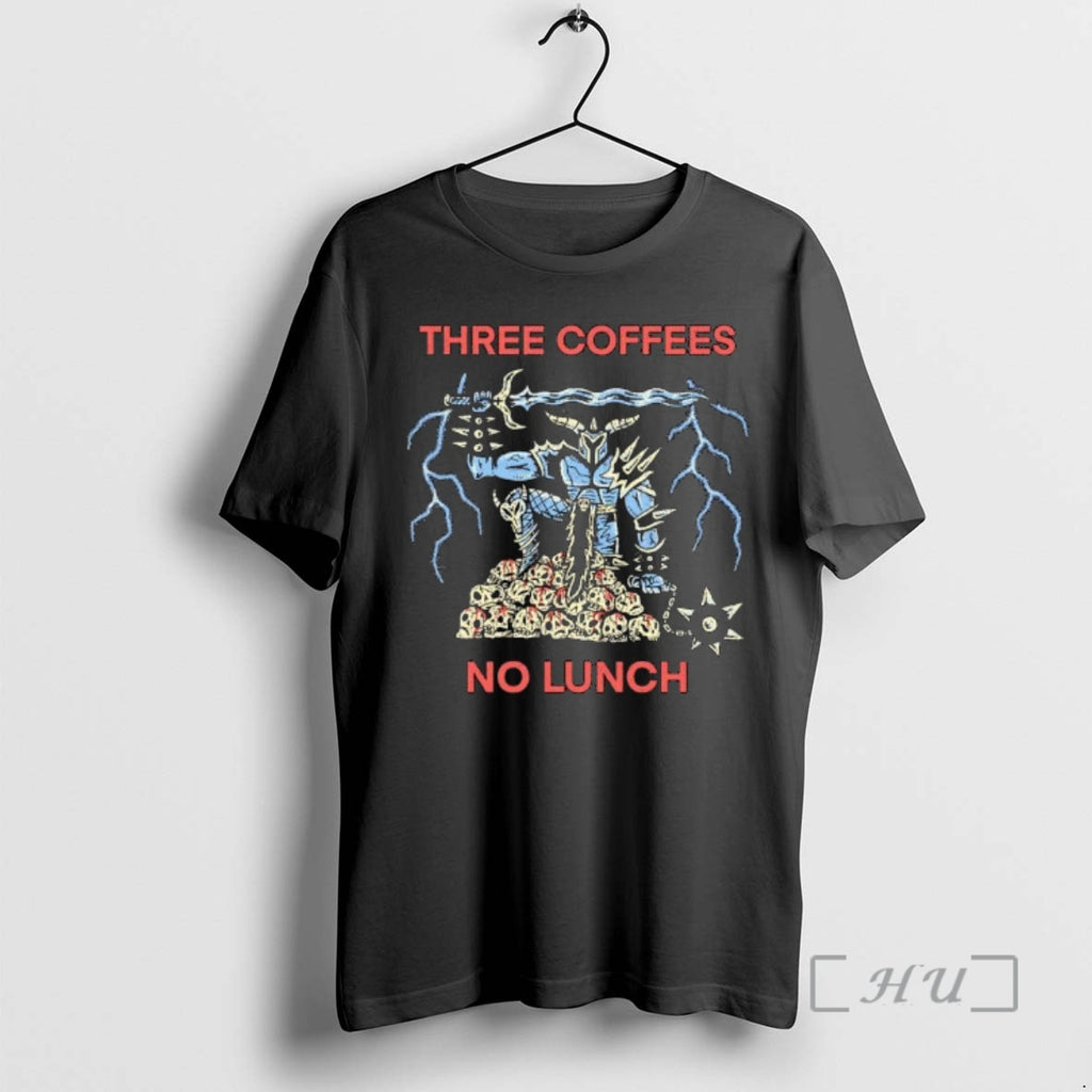Officials Three Coffees No Lunch Graphic T-Shirts, Hoodie, Sweatshirt | PrintMintTees.com