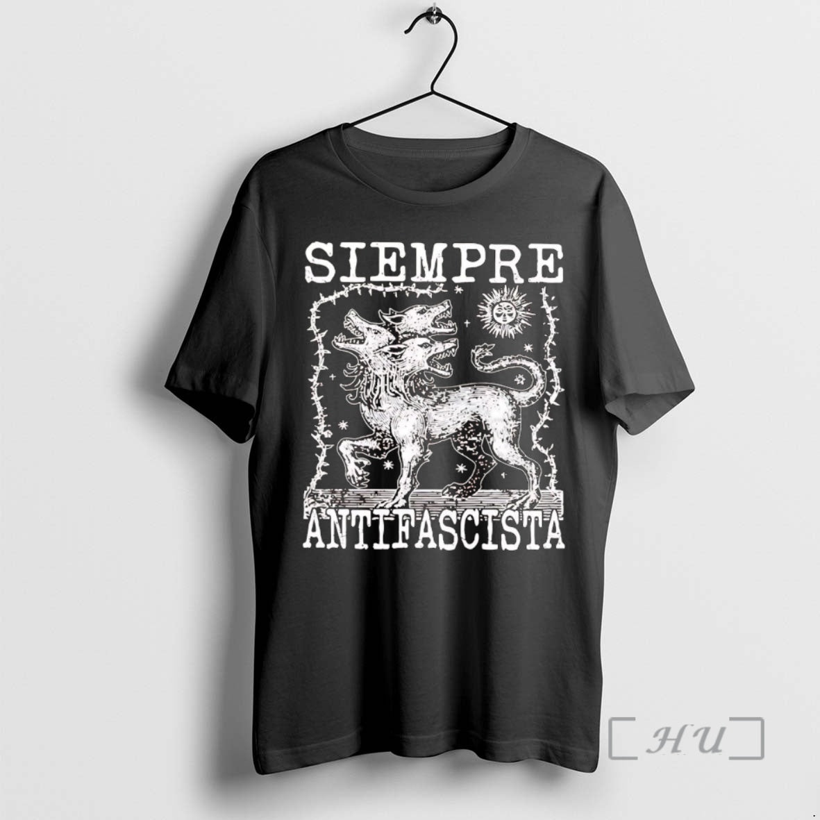Officials Three Headed Dog Siempre Antifascista T-Shirts, Hoodie, Sweatshirt | PrintMintTees.com