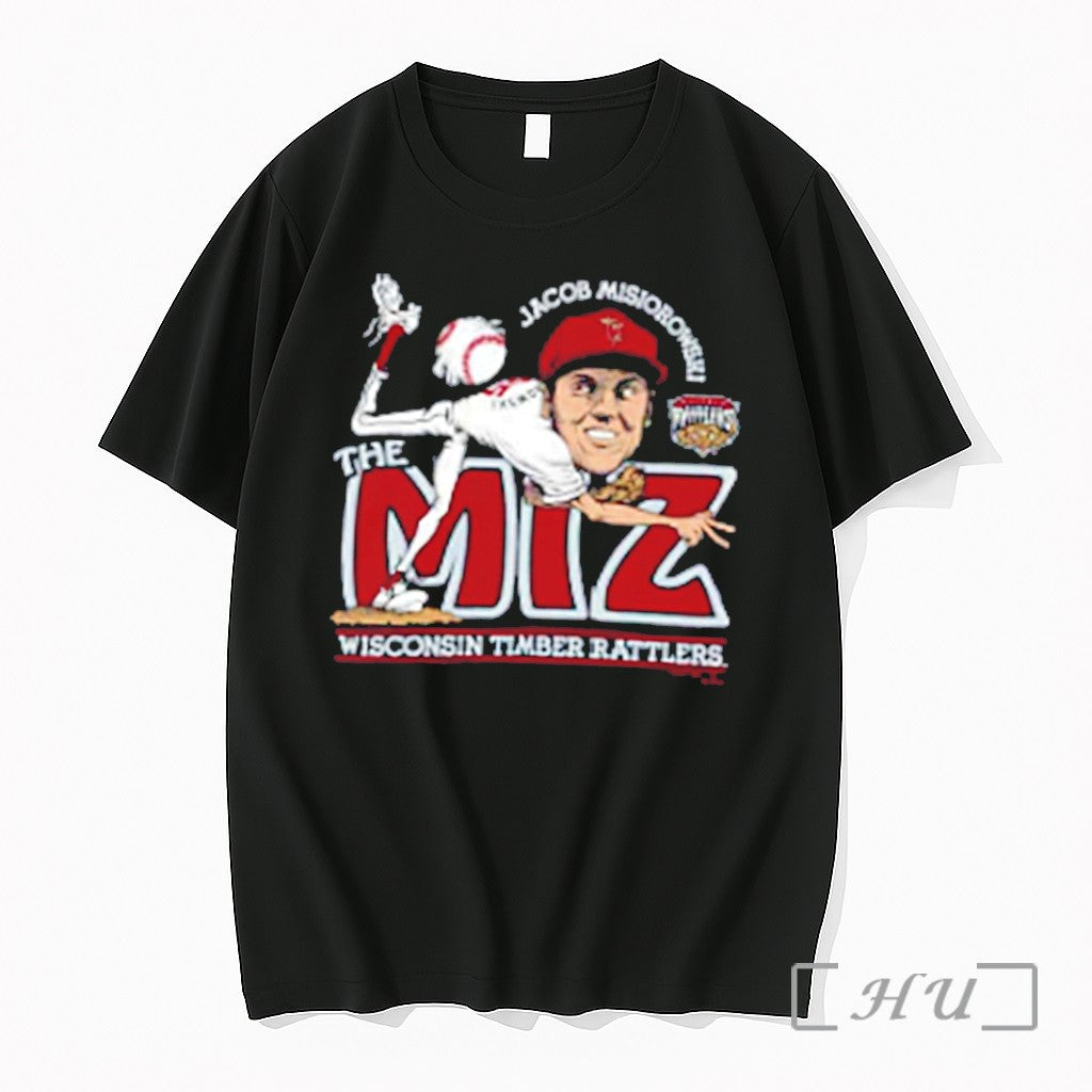 Officials Timber Rattlers Jacob Misiorowski Caricature Tee