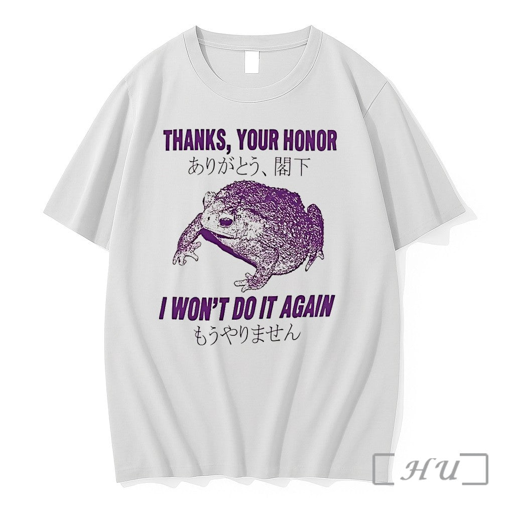 Officials Toad Frog Thanks Your Honor I Wont Do It Again Premium T Shirts Sweater