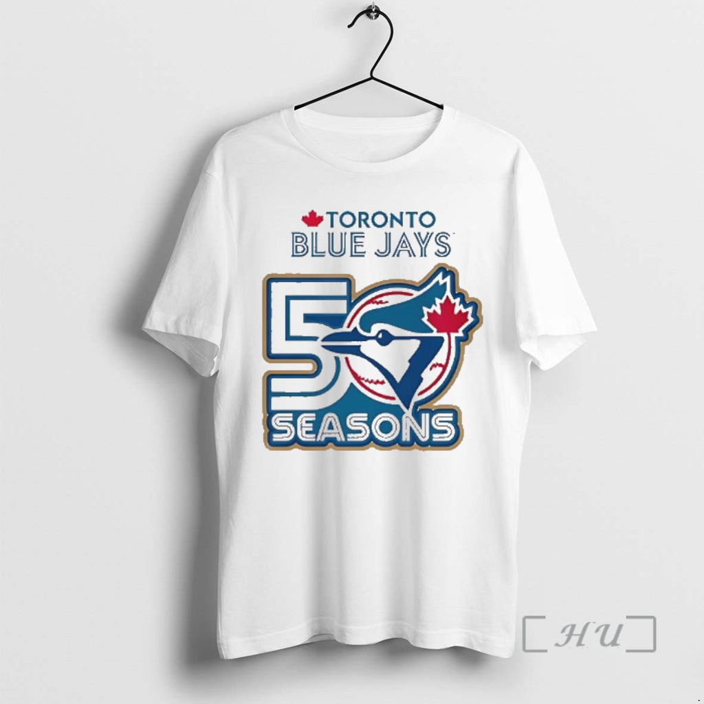 Officials Toronto Blue Jays 2026 Commemorative Retro 50 Seasons T-Shirts, Hoodie, Sweatshirt | PrintMintTees.com