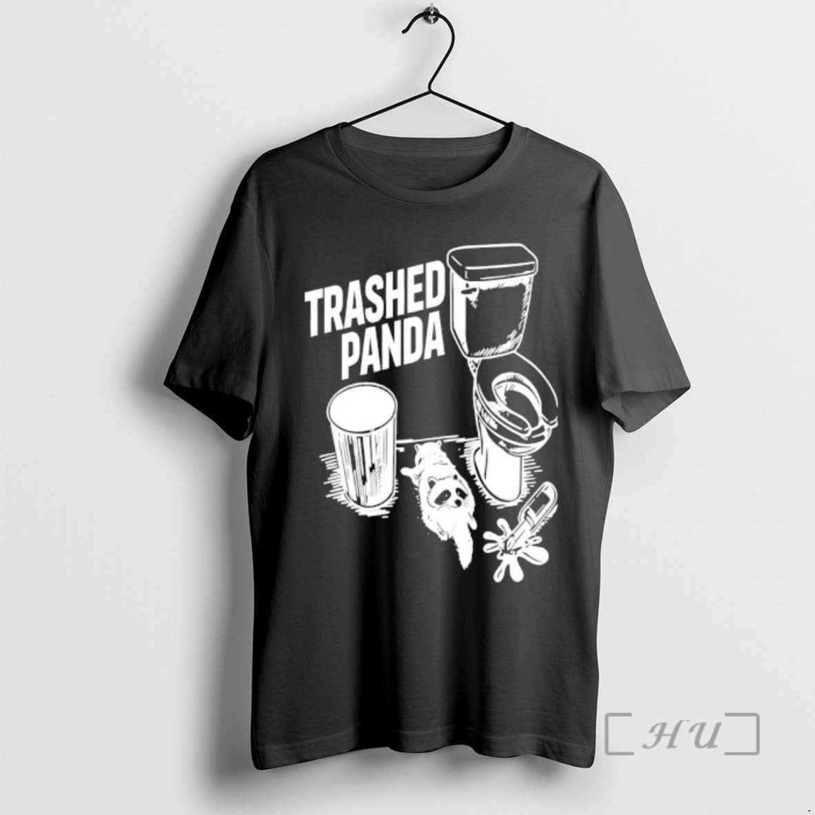 Officials Trashed Panda Drunk Raccoon Next To The Toilet T-Shirts, Hoodie, Sweatshirt | PrintMintTees.com
