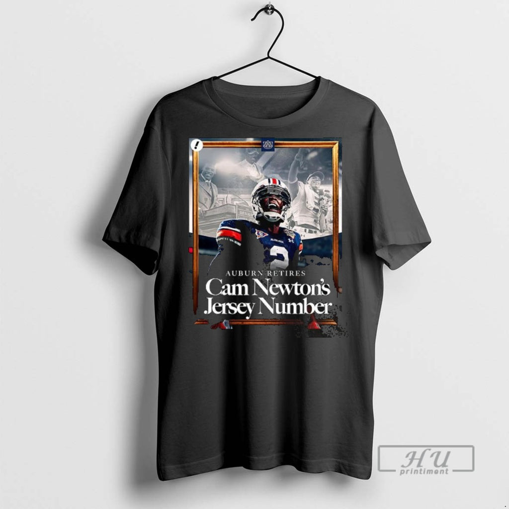 Officials Trending Auburn Retires Cam Newtons Jersey Number Graphic Tee Shirt Sweatshirt Hoodies