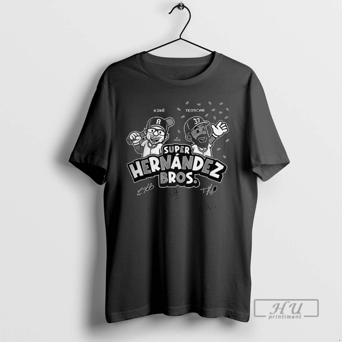 Officials Trending Kike And Teoscar Hernandez Super Hernandez Bros Graphic Tee Shirt Sweatshirt Hoodies