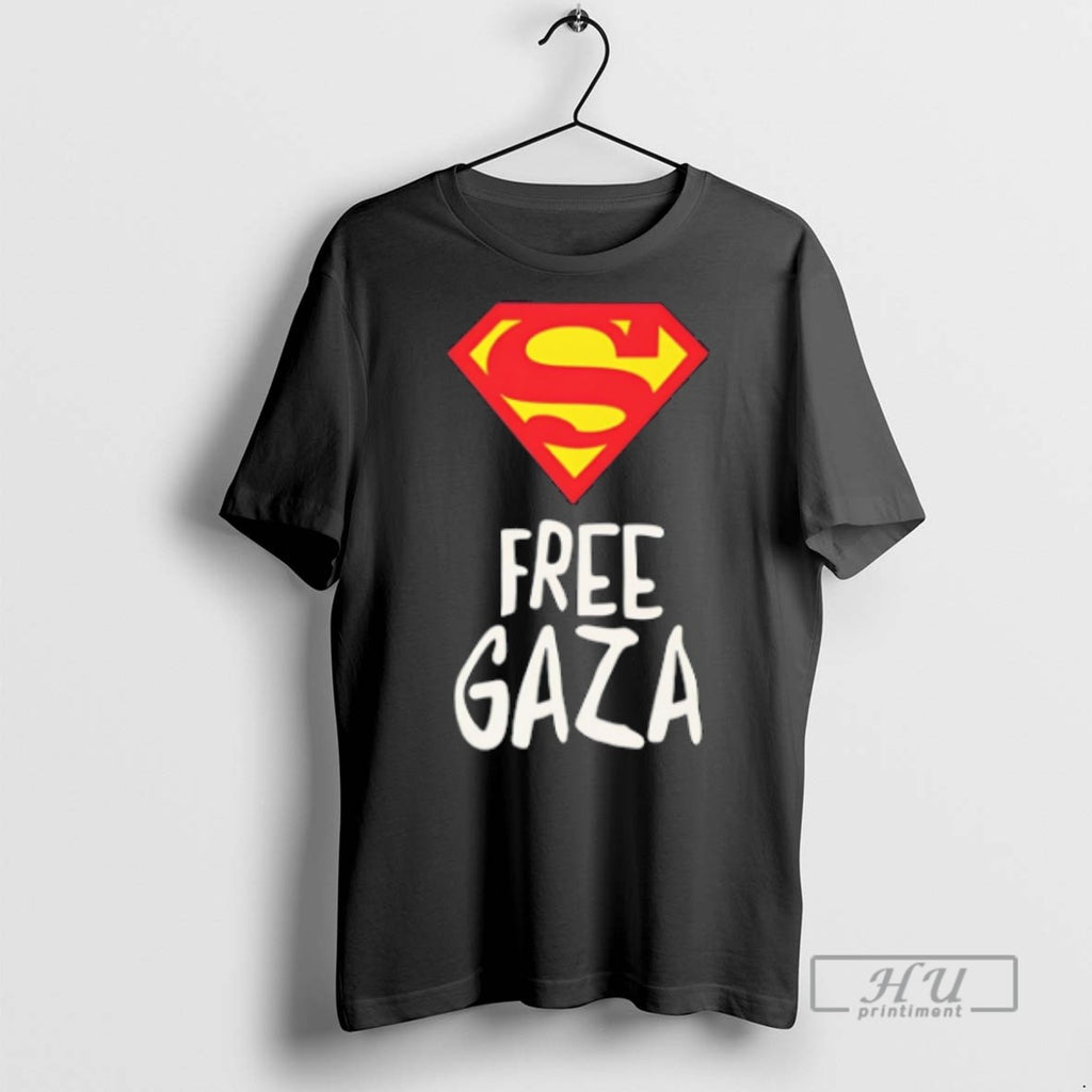 Officials Trending Superman Free Gaza T Shirt Sweatshirt Hoodies