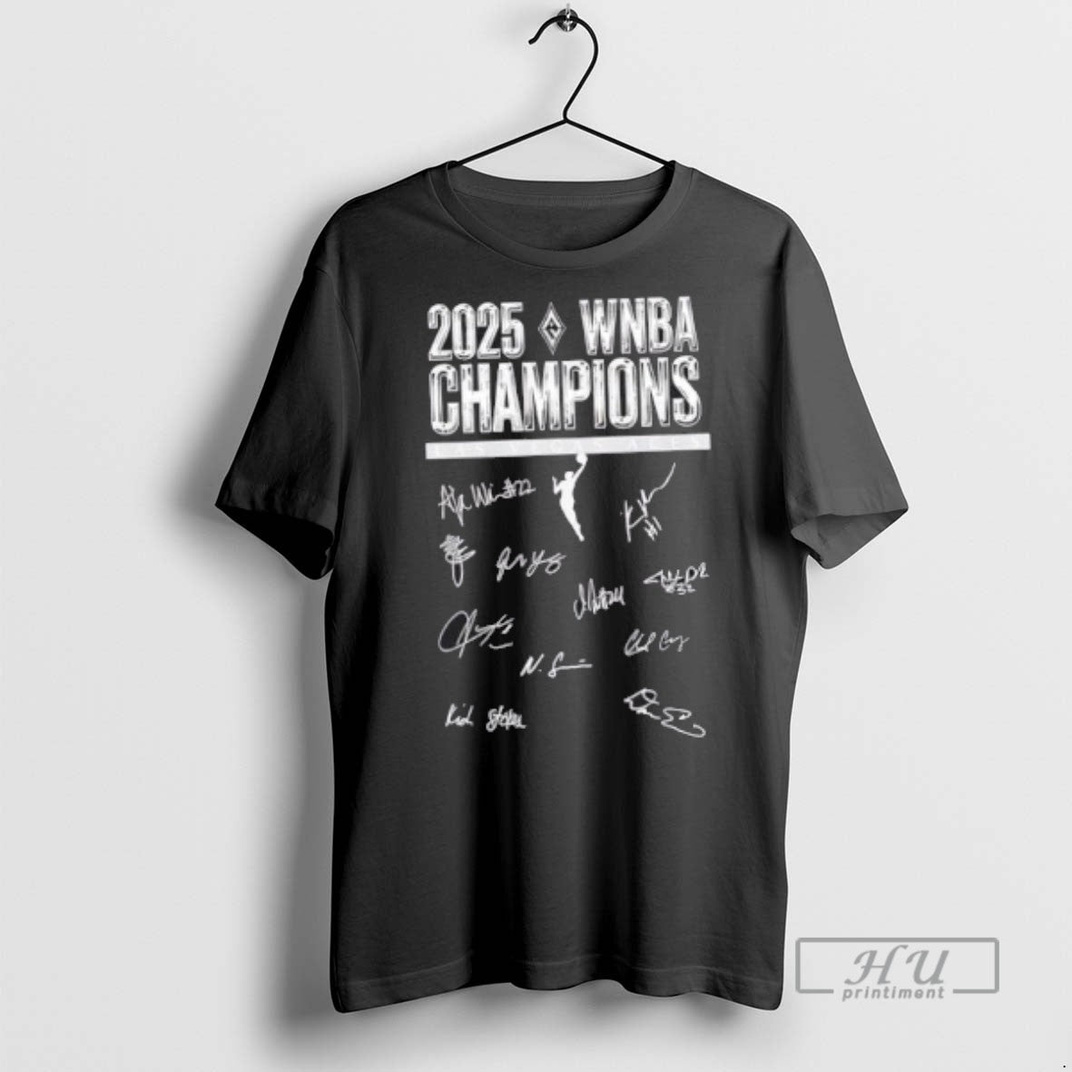 Officials Trending Wnba 2025 Las Vegas Aces 3x Champions Signatures 2 Sided T Shirt