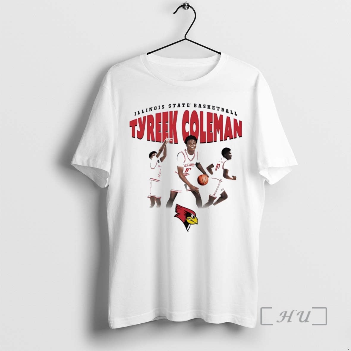 Officials Tyreek Coleman Illustrated Illinois State Redbirds Christmas T-Shirts, Hoodie, Sweatshirt | PrintMintTees.com