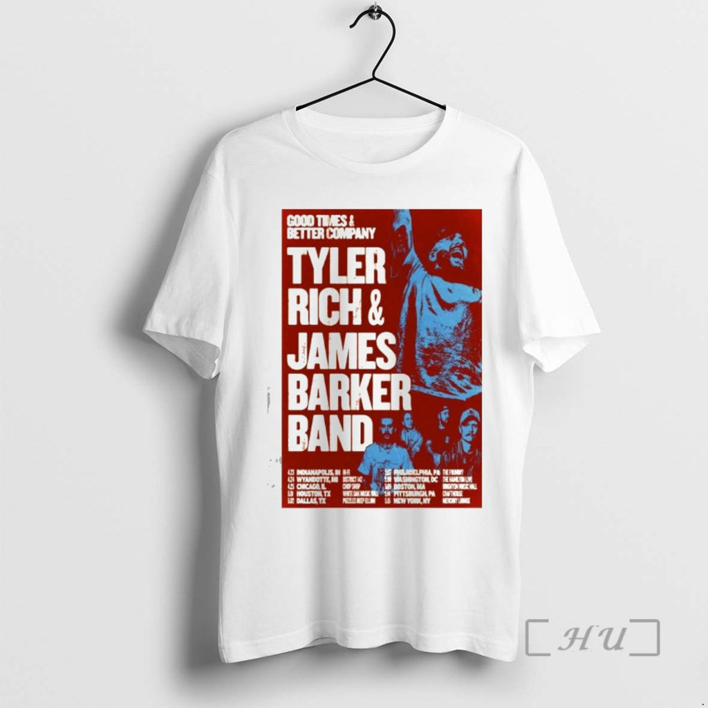 Officials Tyler Rich James Barker Band Live 2026 T-Shirts, Hoodie, Sweatshirt | PrintMintTees.com