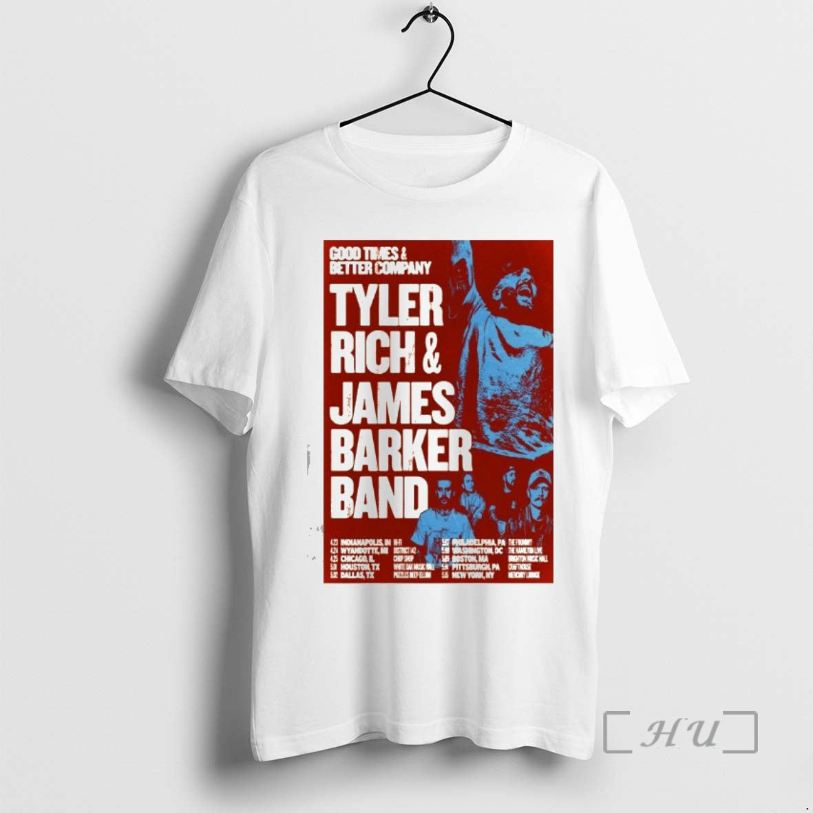 Officials Tyler Rich James Barker Band Live 2026 T-Shirts, Hoodie, Sweatshirt | PrintMintTees.com