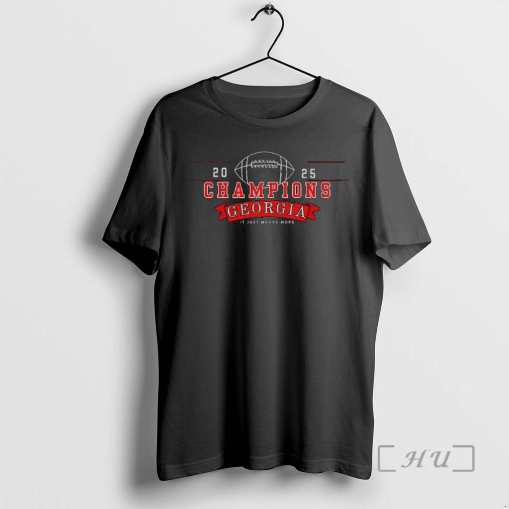 Officials Uga Sec Championship 2025 Georgia Bulldogs It Just Means More Premium T Shirts Sweater Hoodie, Sweatshirt
