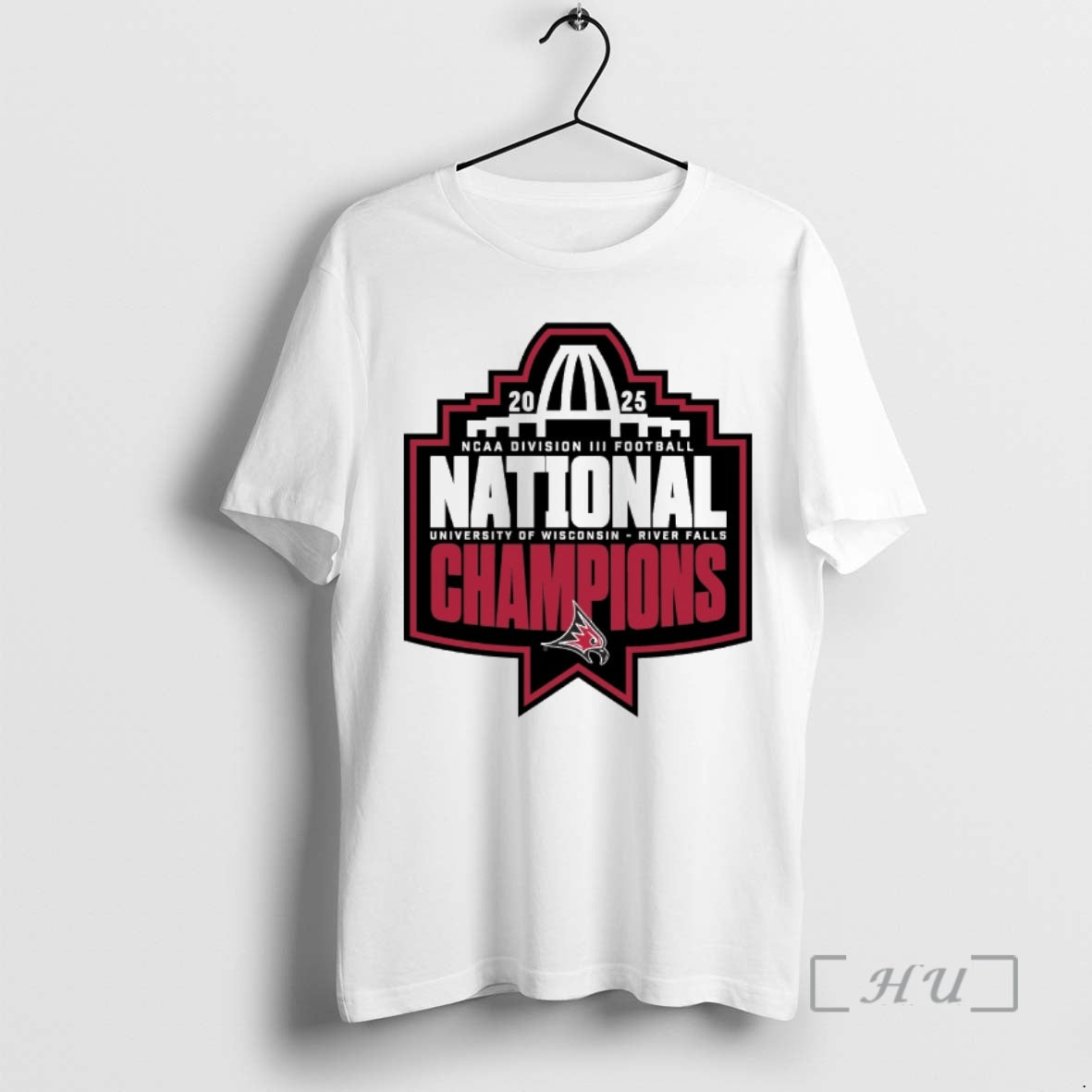 Officials University Of Wisconsin River Falls 2025 Ncaa Division Iii Football National Champions Logo Premium T-Shirts,...