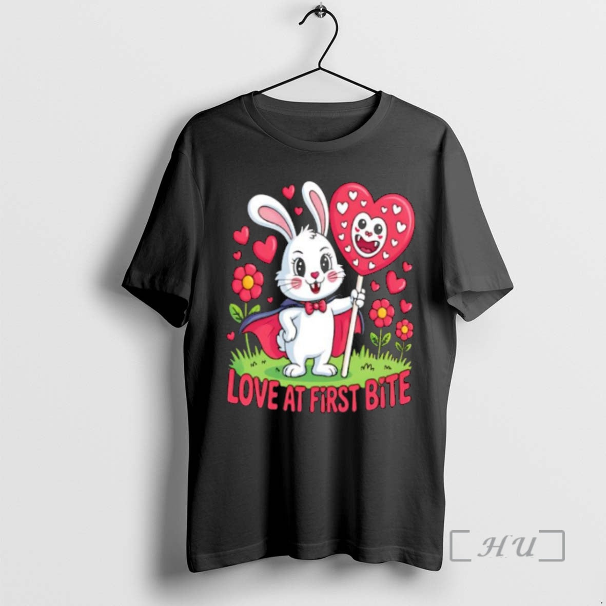Officials Vampire Love At First Bite Adorable Vampire Bunny Romance Cute Premium T Shirts Sweater Hoodie, Sweatshirt