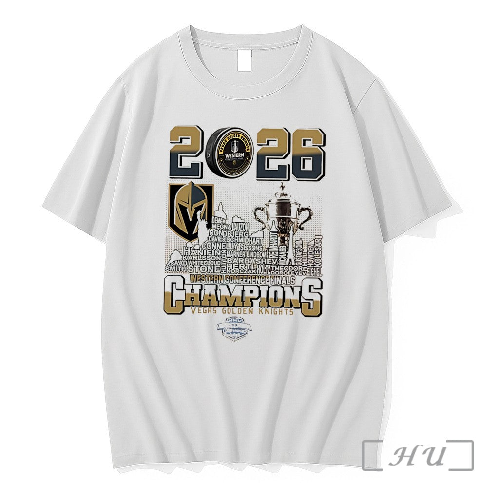 Officials Vegas Golden Knights 2026 Western Conference Champions Skyline Tee