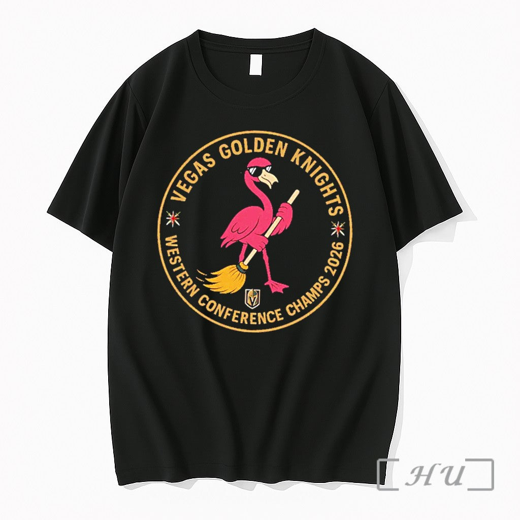 Officials Vegas Golden Knights 2026 Western Conference Final Flamingo Sweep Tee Premium T Shirts Sweater