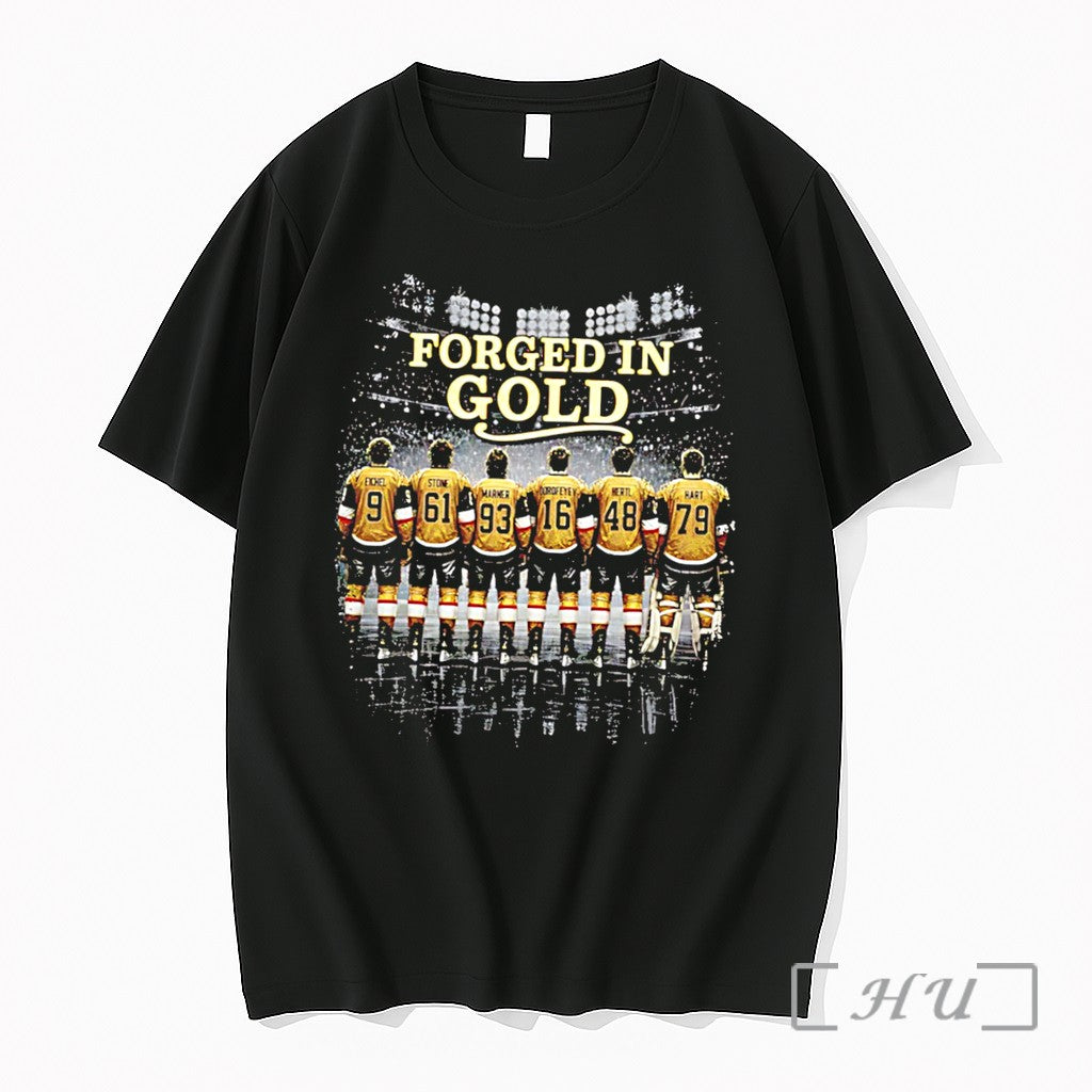 Officials Vegas Hockey 2026 Playoffs Forged In Gold Tee
