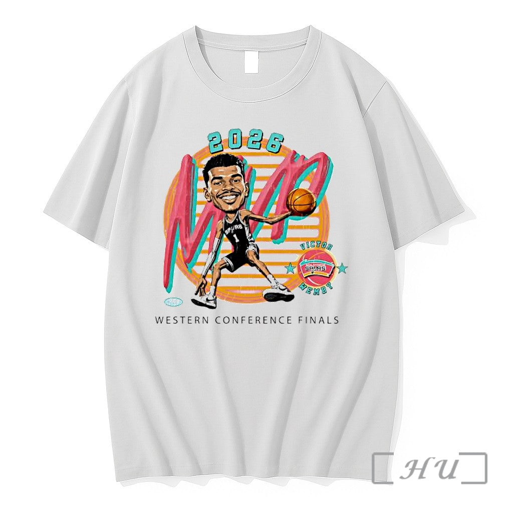 Officials Victor Wembanyama San Antonio Spurs 2026 Western Conference Finals Mvp Bobblehead Premium T Shirts