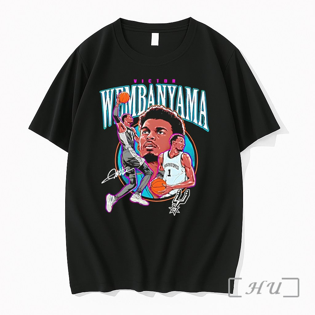 Officials Victor Wembanyama San Antonio Spurs Nba Basketball Signature Graphic Vintage Premium T Shirts Sweater