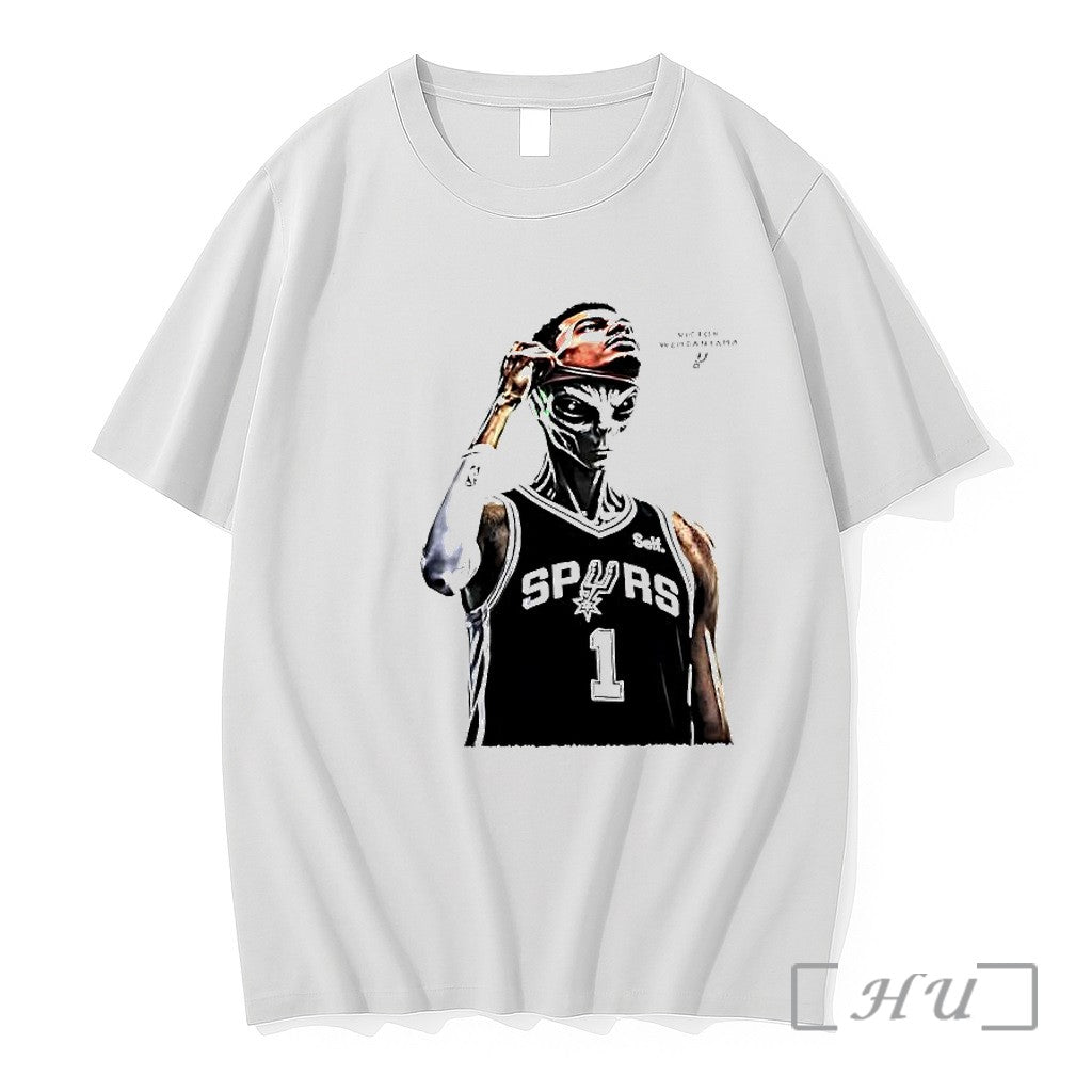 Officials Victor Wembanyama San Antonio Spurs Nba Finals 2026 The Alien Mask Premium T Shirts