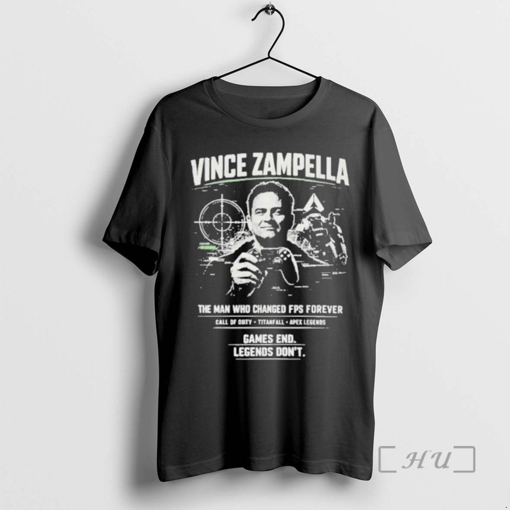 Officials Vince Zampella Man Who Changed Fps Forever Games End Legends Dont T-Shirts, Hoodie, Sweatshirt