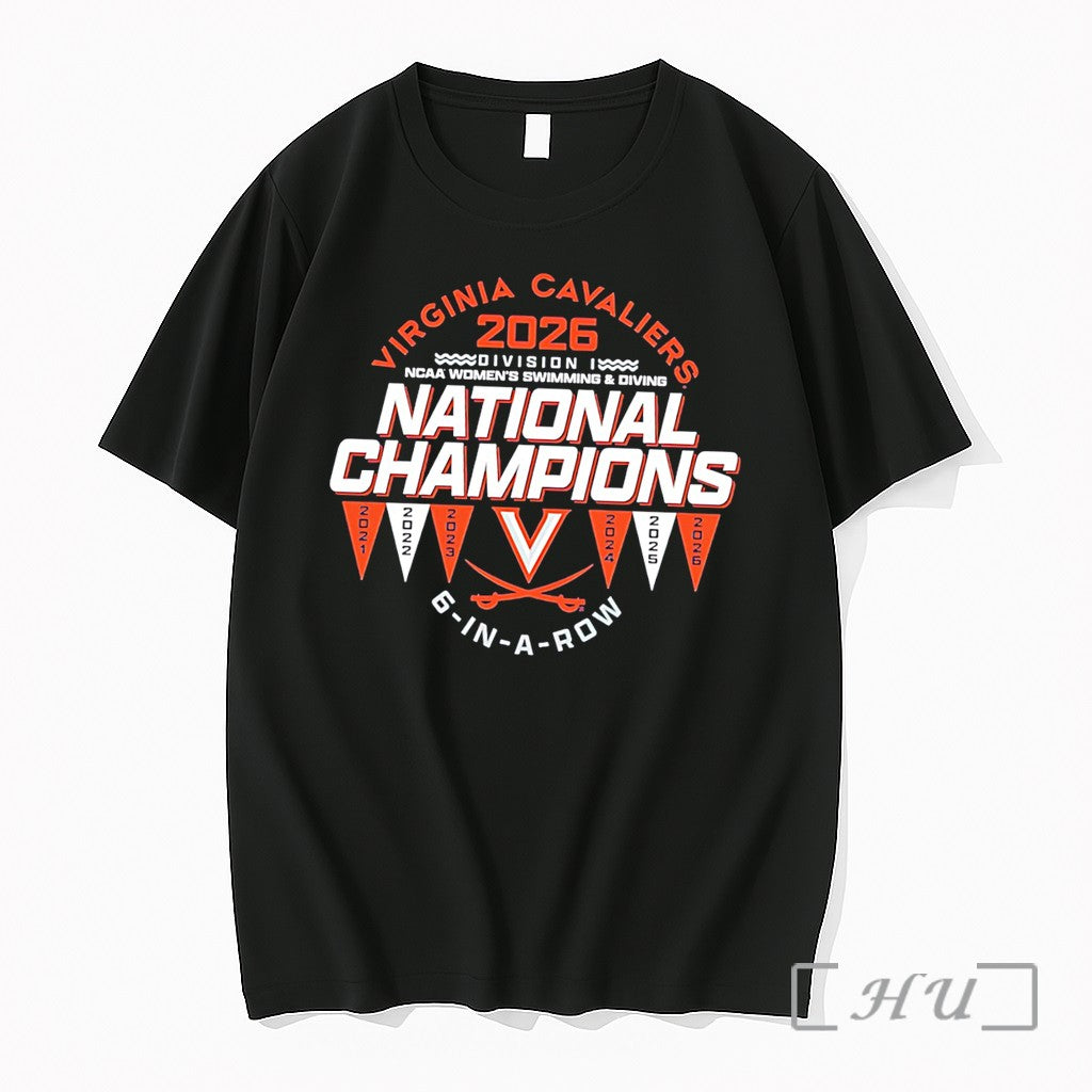 Officials Virginia Cavaliers 2026 Ncaa Women Swimming Diving National Champ Tee Premium T Shirts Sweater