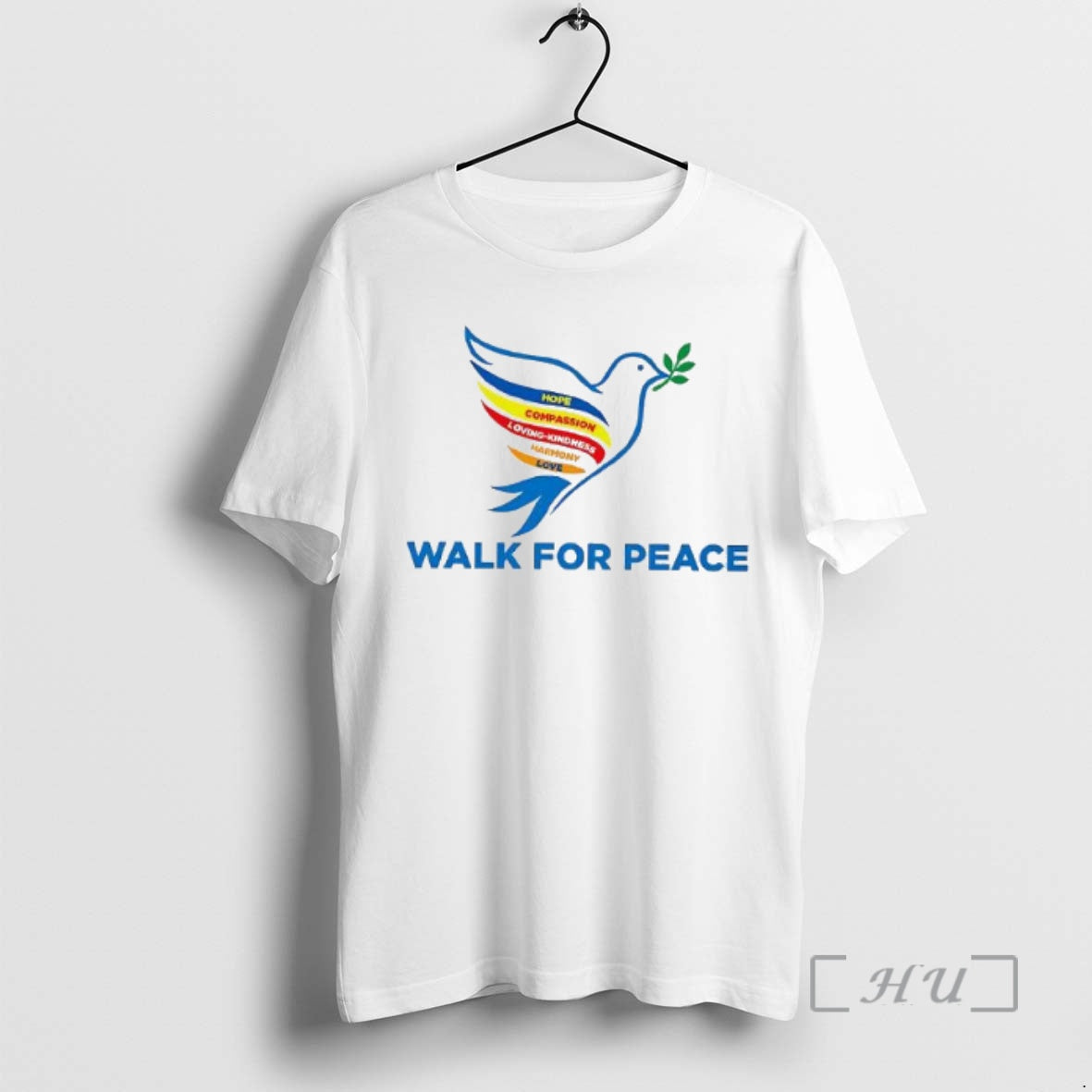 Officials Walk For Peace Dove With Olive Branch Message Woman T-Shirts, Hoodie, Sweatshirt | PrintMintTees.com