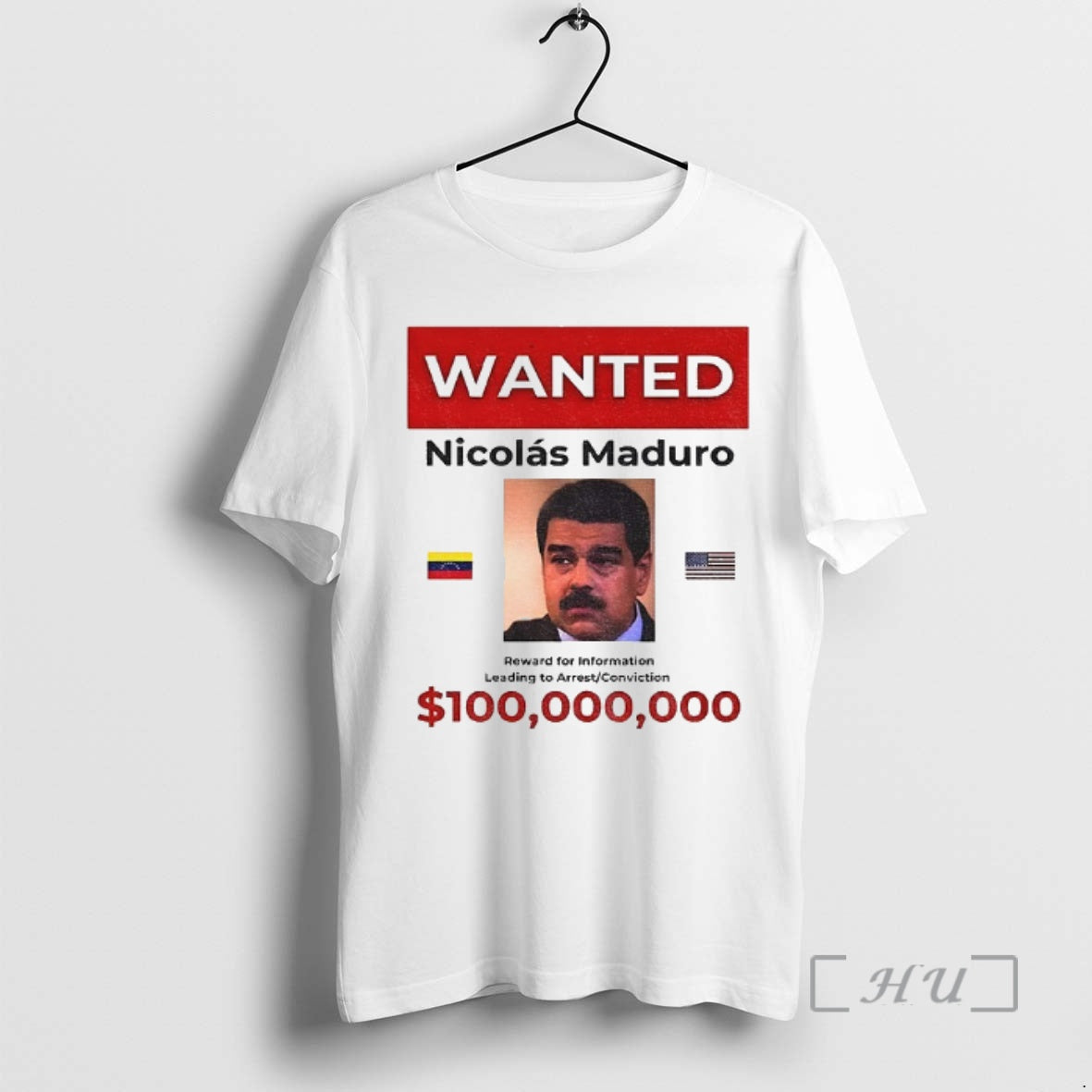 Officials Wanted Nicolas Maduro 100 Billion Reward T-Shirts, Hoodie, Sweatshirt | PrintMintTees.com