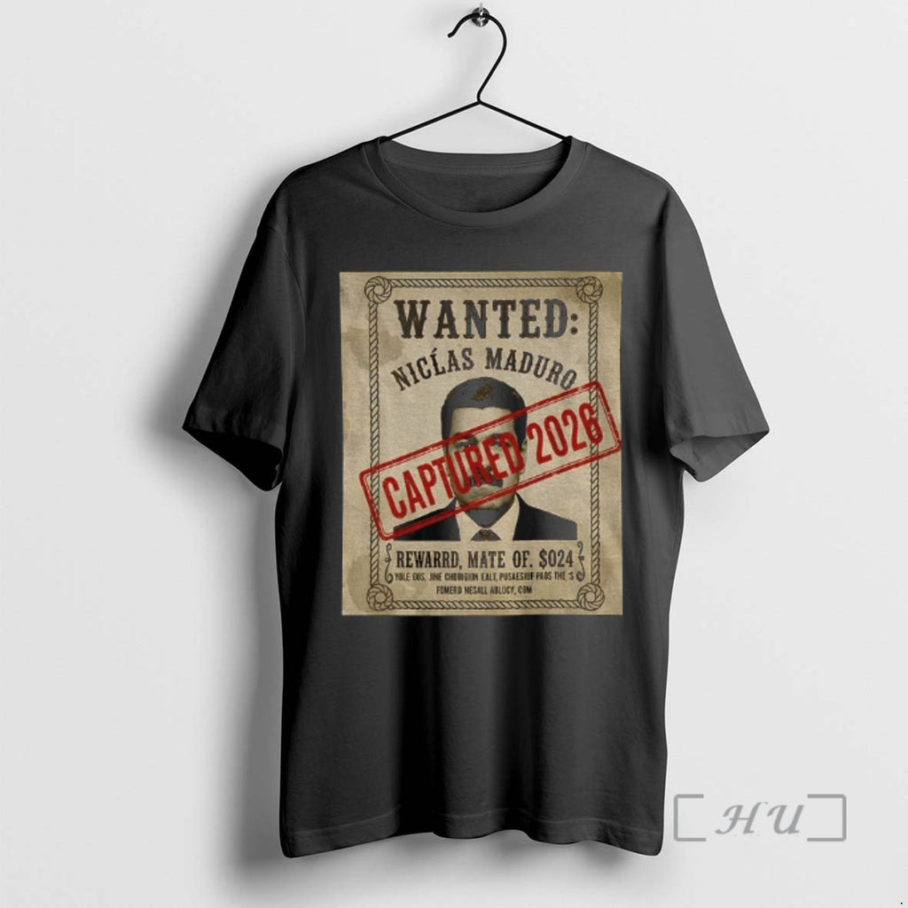 Officials Wanted Nicolas Maduro Captured 2026 Political Vintage T-Shirts, Hoodie, Sweatshirt | PrintMintTees.com