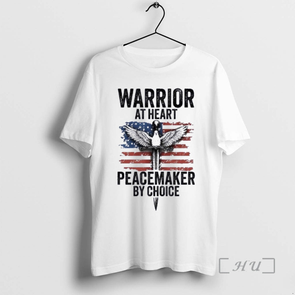 Officials Warrior At Heart Peacemaker By Choice T-Shirts, Hoodie, Sweatshirt | PrintMintTees.com