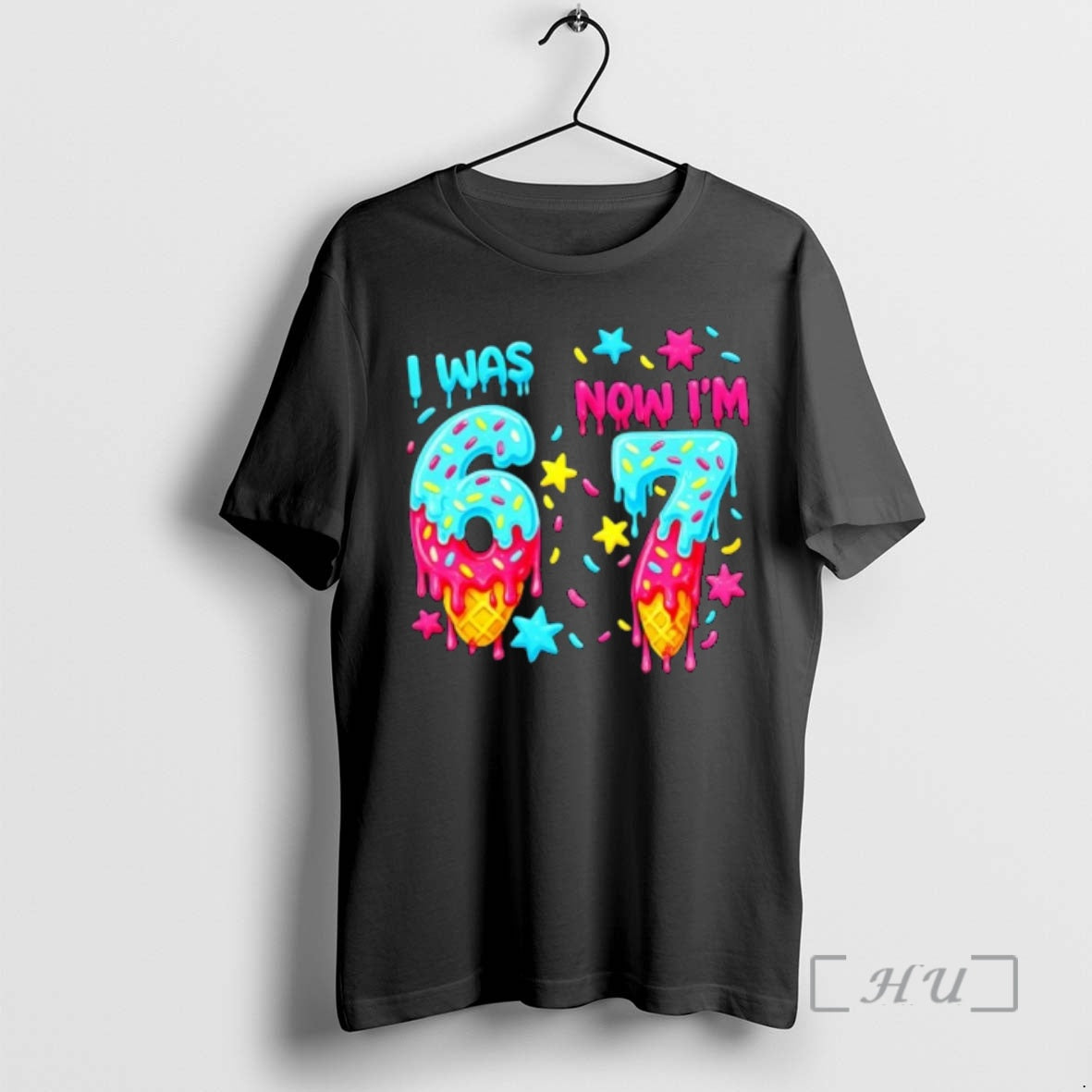 Officials Was 6 Now Im 7th Birthday Ice Cream Drip 6 7 Meme Premium T-Shirts, Hoodie, Sweatshirt | PrintMintTees.com