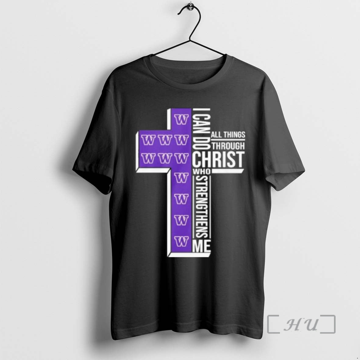 Officials Washington Basketball Logo I Can Do All Things Through Christ Who Strengthens Me T-Shirts, Hoodie, Sweatshirt