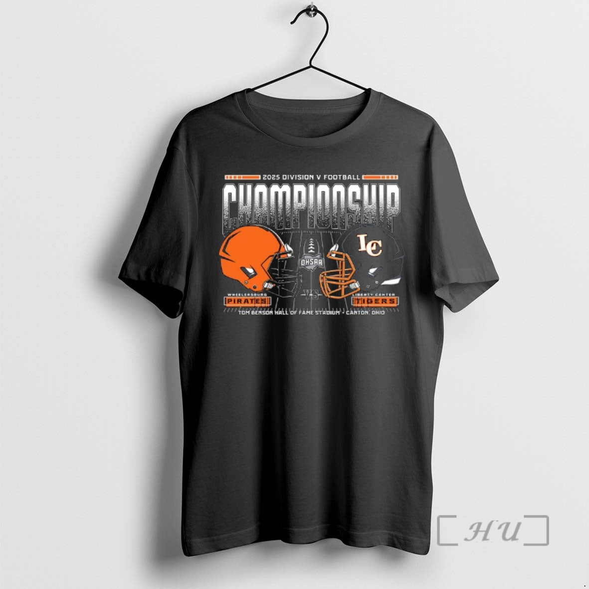 Officials Wheelersburg Pirates Vs Liberty Center Tigers 2025 Ohsaa Football Division 5 Head To Head T-Shirts, Hoodie,...