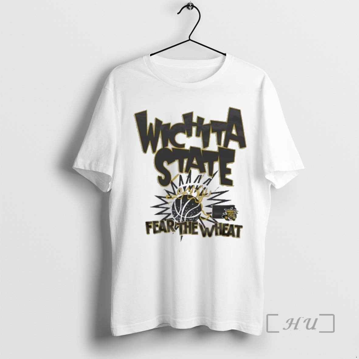 Officials Wichita State Basketball Slam Fear The Wheat T-Shirts, Hoodie, Sweatshirt | PrintMintTees.com