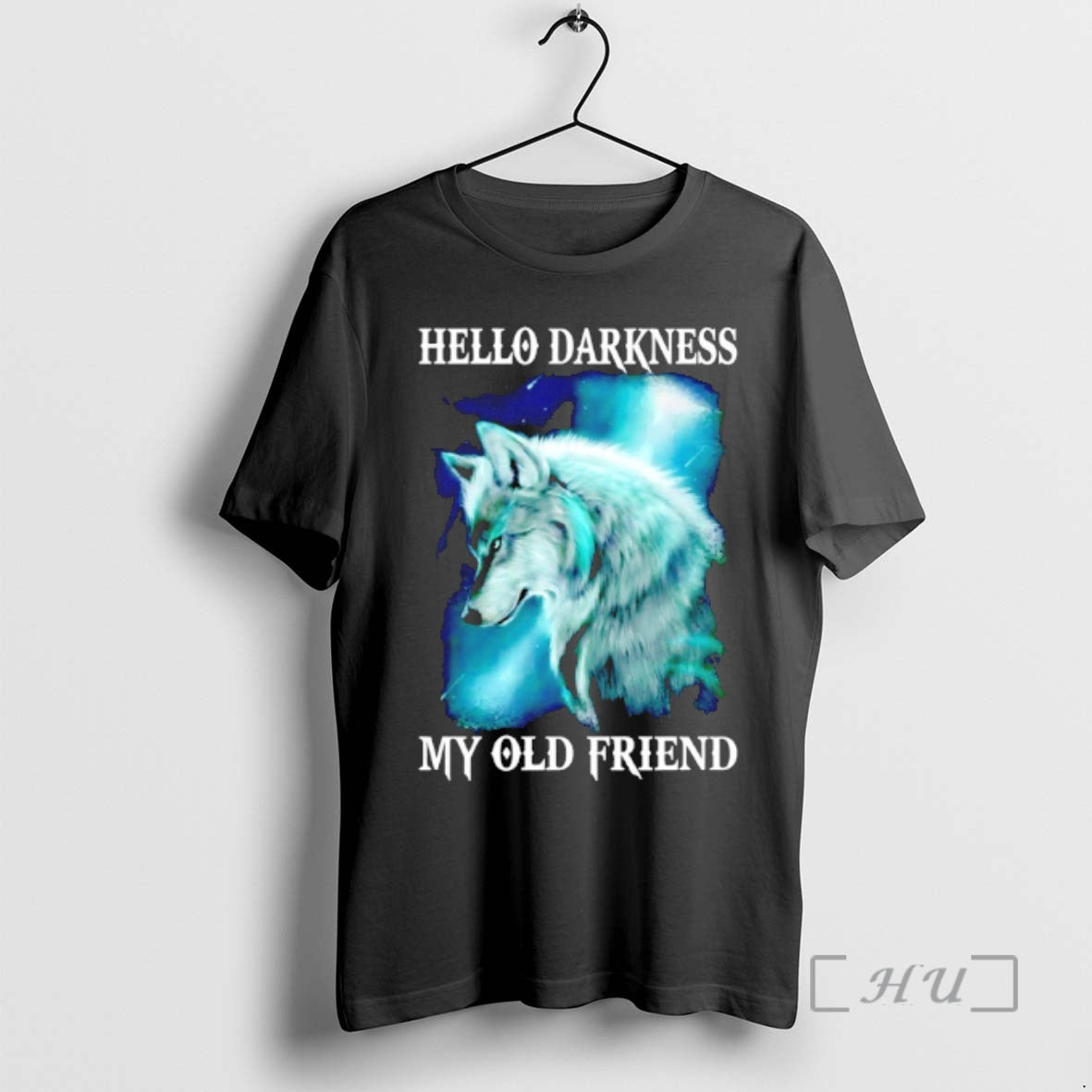 Officials Wolf Hello Darkness My Old Friend Graphic T-Shirts, Hoodie, Sweatshirt | PrintMintTees.com