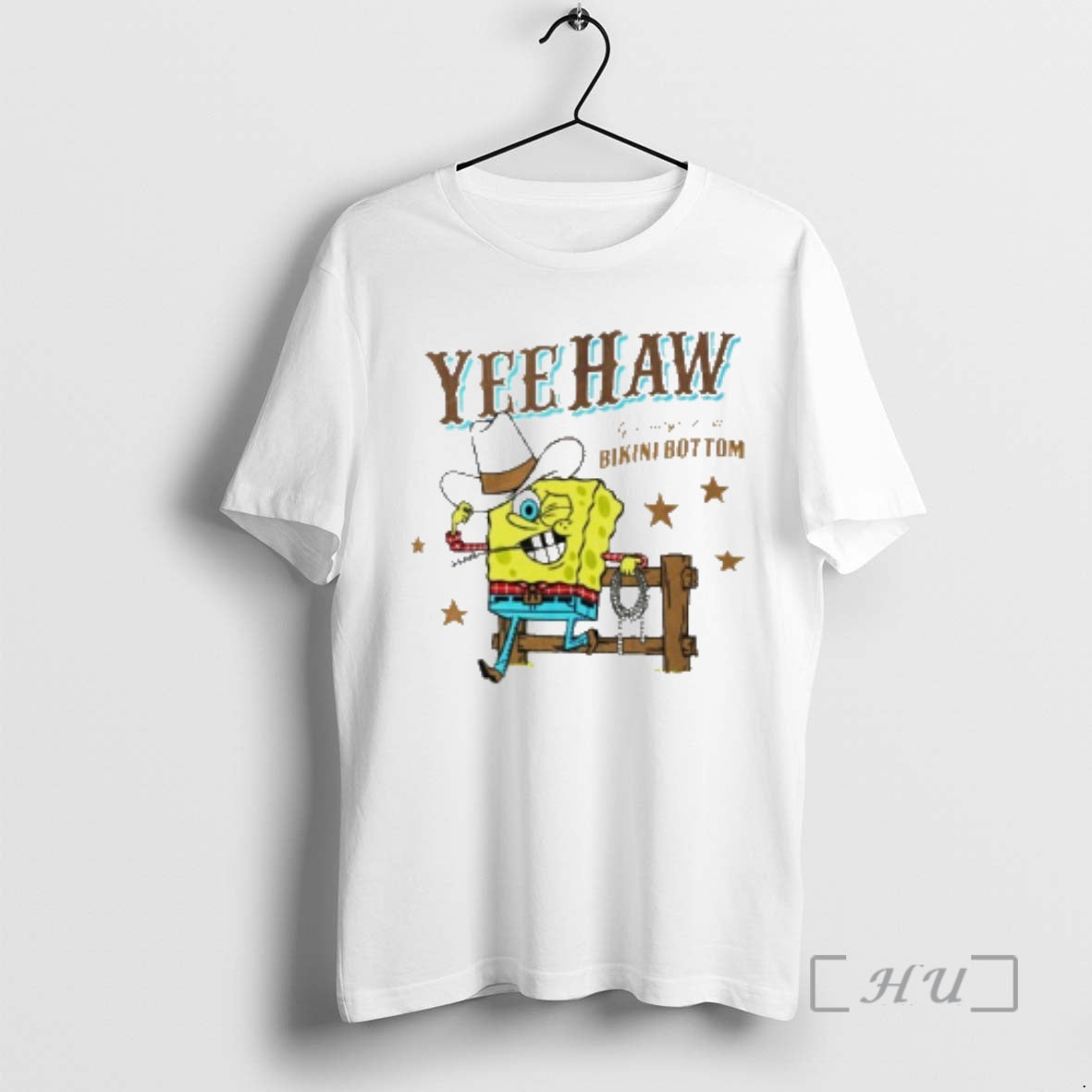 Officials Yeehaw Greetings From Bikini Bottom T-Shirts, Hoodie, Sweatshirt | PrintMintTees.com