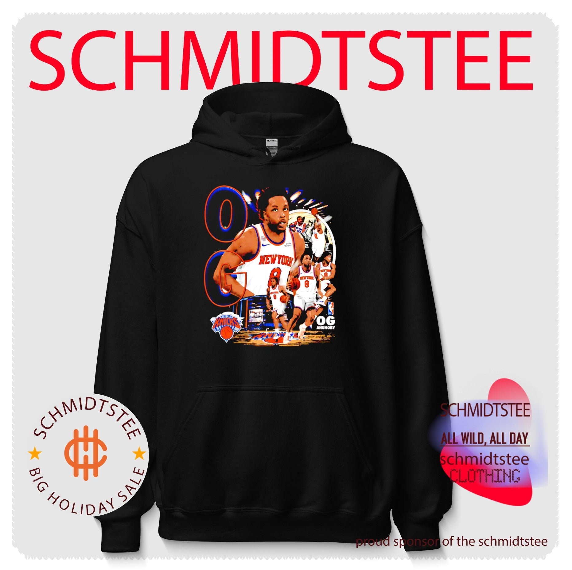 Og Anunoby New York Knicks player collage 2026 shirt